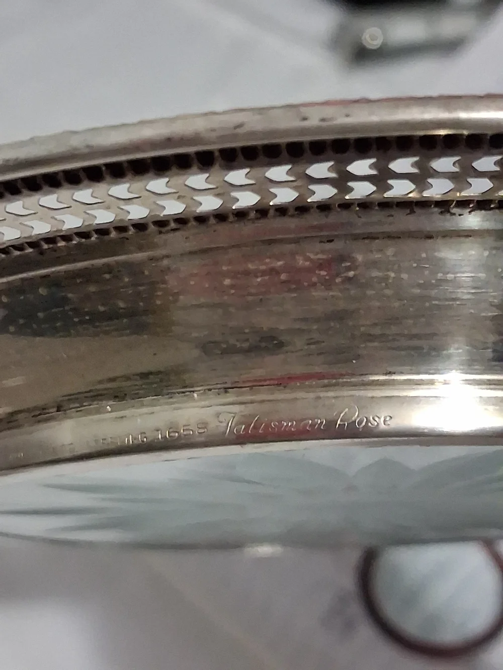 Vintage Frank M. Whiting & Co Stetling Talisman Rose 6.5